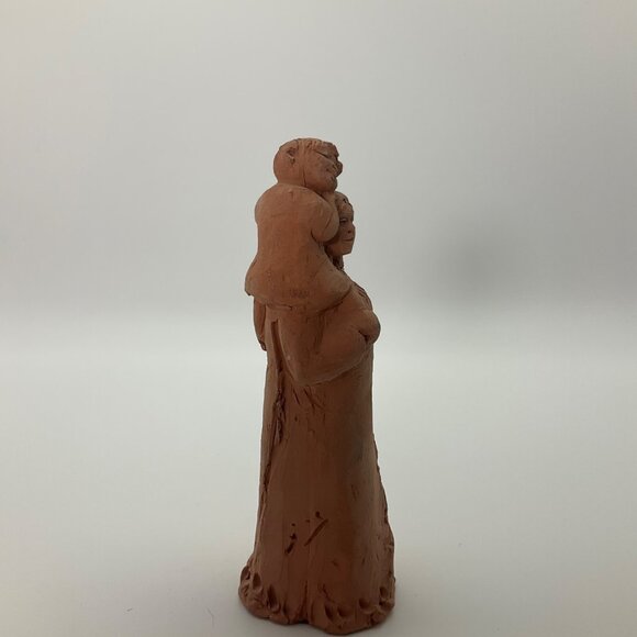 Vintage Handcrafted Art Terracotta Clay Mother & Child Figurine Sculpture*Read - Picture 5 of 15